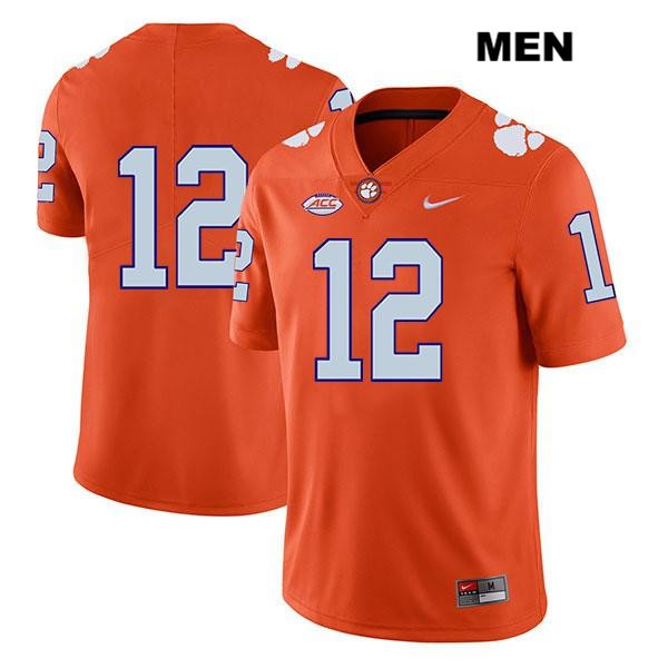 Men's Clemson Tigers #12 Ben Batson Stitched Orange Legend Authentic Nike No Name NCAA College Football Jersey FYL6546QP